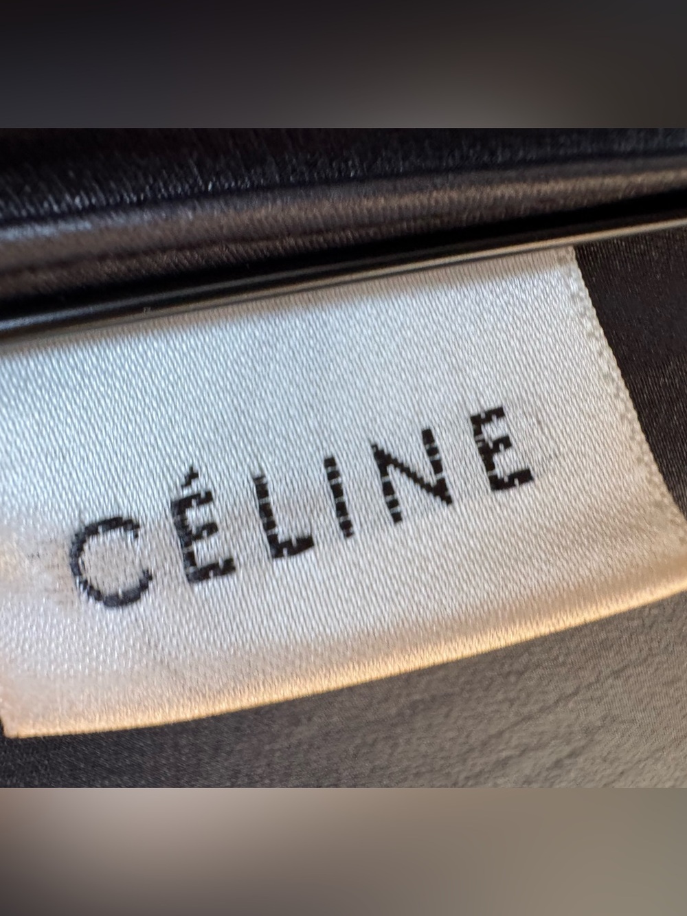 Celine Black Compact Umbrella Parasol - Picture 10 of 10